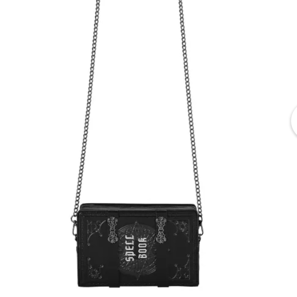 Black Spell Book Crossbody Bag 🎃